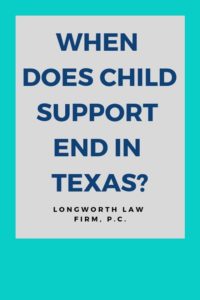 Child Support Laws for Texas College Students